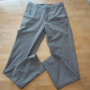 H&M Slim Fit Brown Plaid Checkers Dress Pants Men's Size 29
